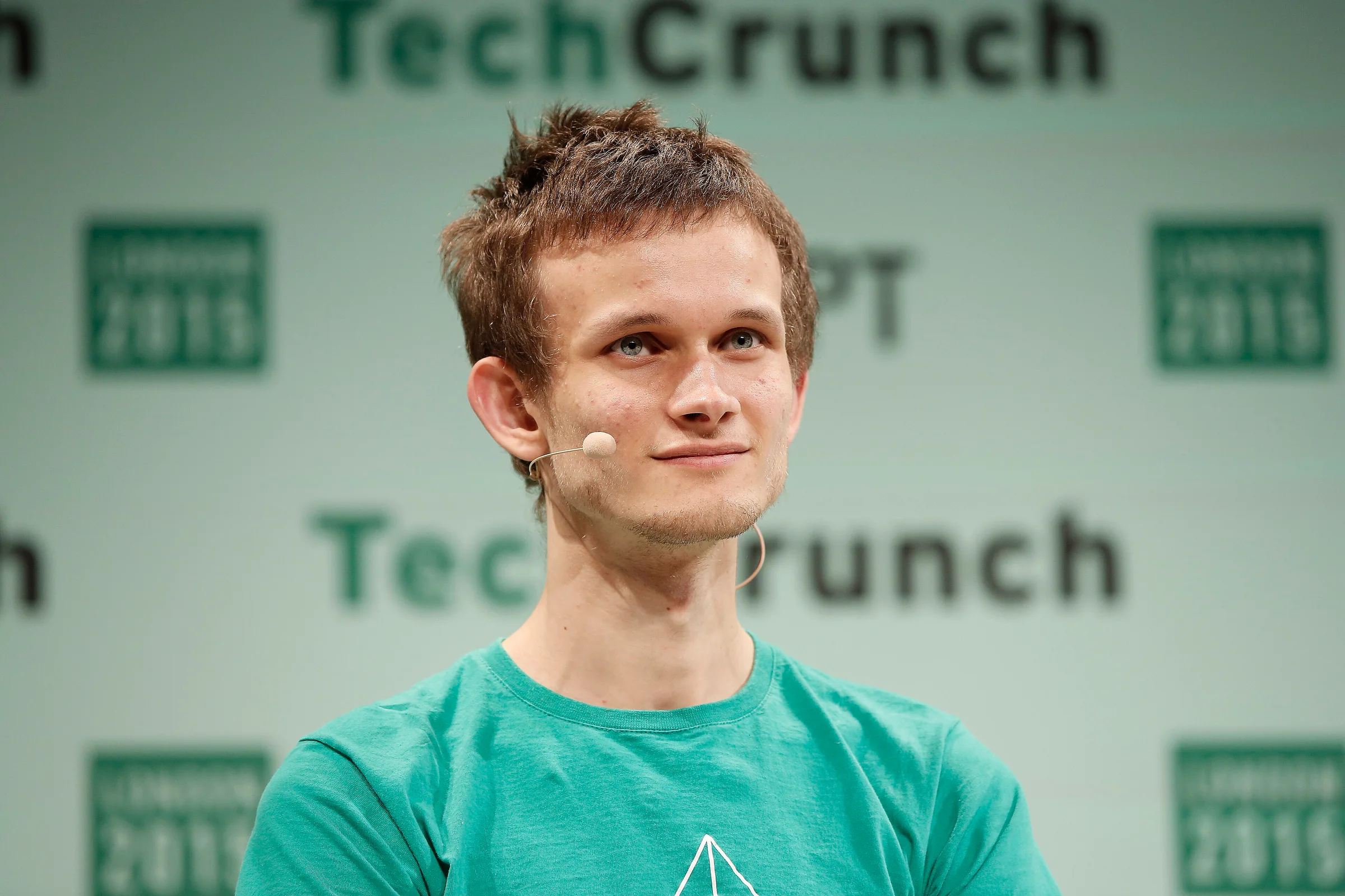 Vitalik Buterin speaking on stage